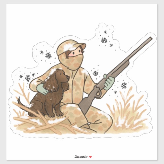 Adesivo para carro do American Water Spaniel (Folha)