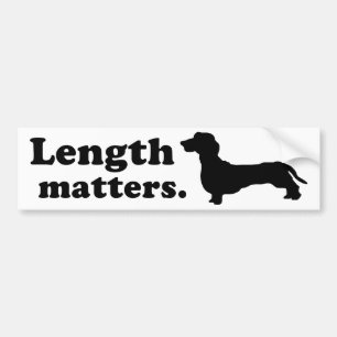 Adesivo Para Carro Do "matérias comprimento." (Dachshund)