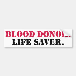 Adesivo Para Carro Doador de sangue. Saver. de vida