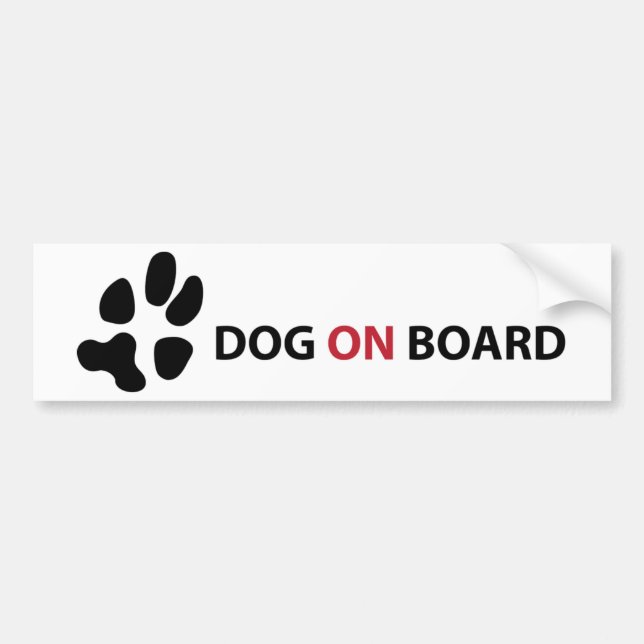 ADESIVO PARA CARRO DOG ON BOARD (Frente)