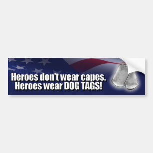 Adesivo Para Carro Dog tags do desgaste dos heróis