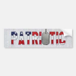 Adesivo Para Carro dog tags militares patrióticos em madeira
