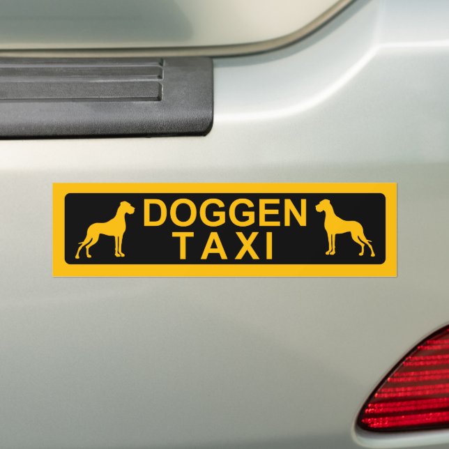 Adesivo Para Carro Doggentaxi (No carro)