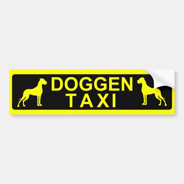 Adesivo Para Carro Doggentaxi (Frente)