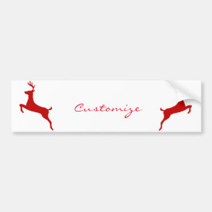 Adesivo Para Carro Dois Deer Thunder_Cove Vermelho a saltar