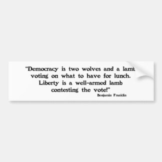 Adesivo Para Carro Dois lobos e um cordeiro