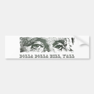 Adesivo Para Carro Dólar segunda-feira de Dolla Dolla Bill Yall