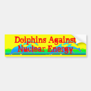 Adesivo Para Carro Dolphins Against Nuclear Energy Anti-Nuke