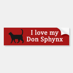 Adesivo Para Carro Don Sphynx Love