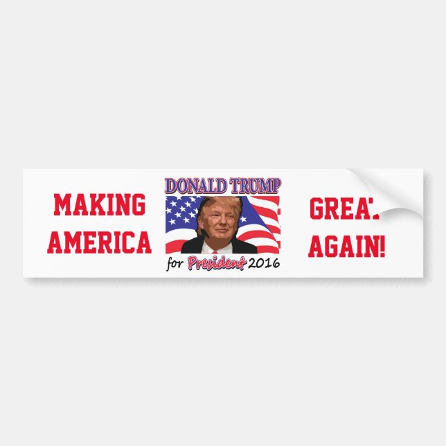 Adesivo Para Carro Donald Trump (Frente)