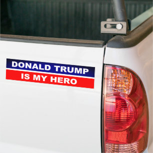 Adesivo Para Carro Donald Trump é meu Hero Red, Branco e Azul