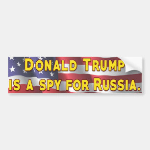 Adesivo Para Carro Donald Trump é um espião para Rússia