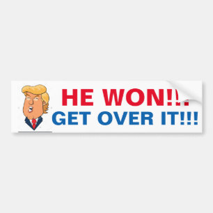 Adesivo Para Carro Donald Trump ganhou, assim que obtenha sobre ele