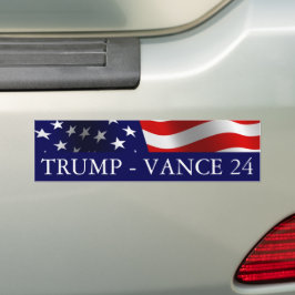 Adesivo Para Carro Donald Trump JD Vance em 2024 EUA Flag