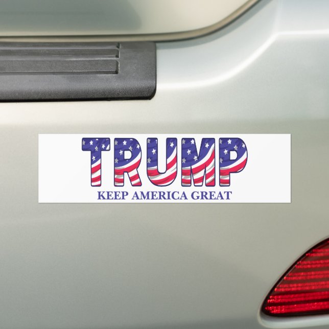 Adesivo Para Carro Donald Trump Mantém o Excelente Americano vigiado (No carro)
