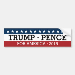 Adesivo Para Carro Donald Trump Mike Pence - Design tradicional 2016
