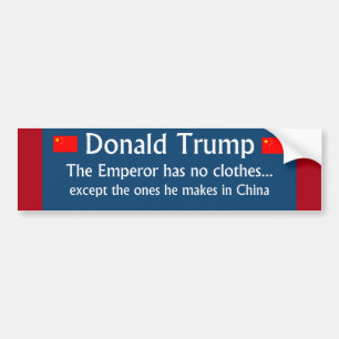Adesivo Para Carro Donald Trump: O imperador não tem nenhuma roupa