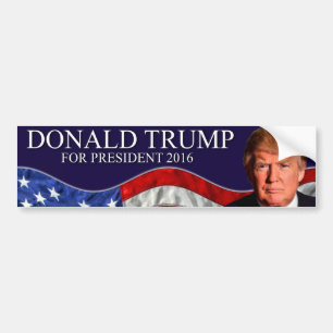Adesivo Para Carro Donald Trump para o presidente 2016