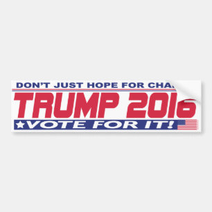 Adesivo Para Carro Donald Trump para o presidente 2016