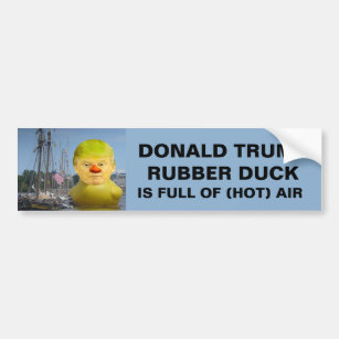 Adesivo Para Carro Donald Trump Rubber Yellow Duck Bumper Sticker