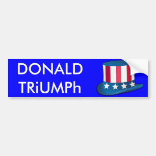 Adesivo Para Carro Donald Trump, Tio Sam Hat USA Sticker