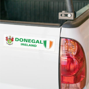 Adesivo Para Carro Donegal Ireland Crest e Irish Flag