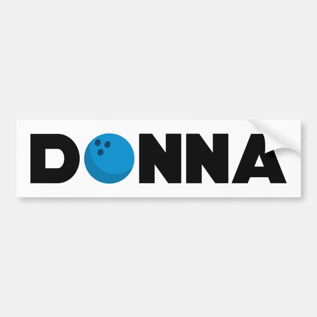 Adesivo Para Carro Donna boliche (Frente)