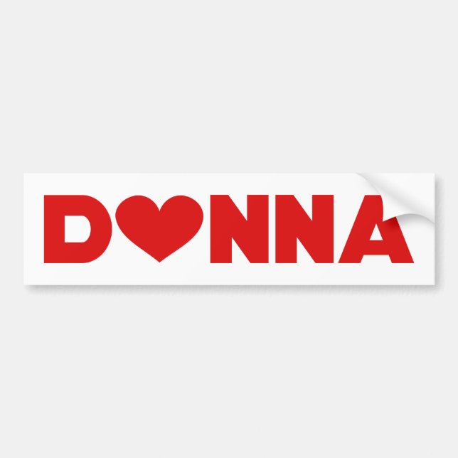 Adesivo Para Carro Donna Love (Frente)
