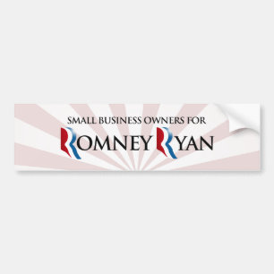 Adesivo Para Carro DONOS DE PEQUENOS NEGÓCIOS PARA ROMNEY RYAN.png