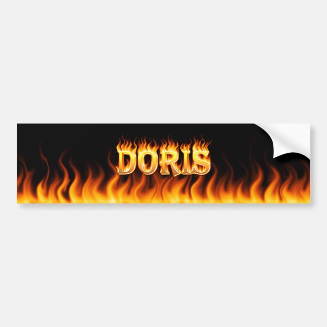 Adesivo Para Carro Doris real fire e flâmpada design (Frente)