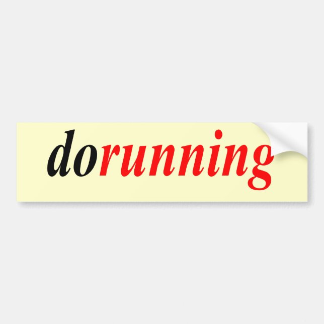 Adesivo Para Carro dorunning (Frente)