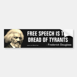 Adesivo Para Carro Douglass Free Speech É O Pão Dos Tiranos