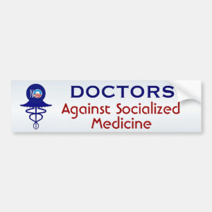 Adesivo Para Carro Doutores medicina socializada Contra