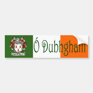 Adesivo Para Carro Doyle Clan Irish/English Flag Bumper Sticker