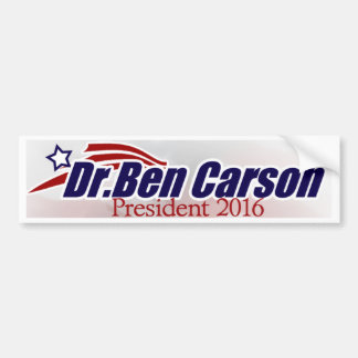 Adesivo Para Carro Dr. Ben Carson para o presidente autocolante no