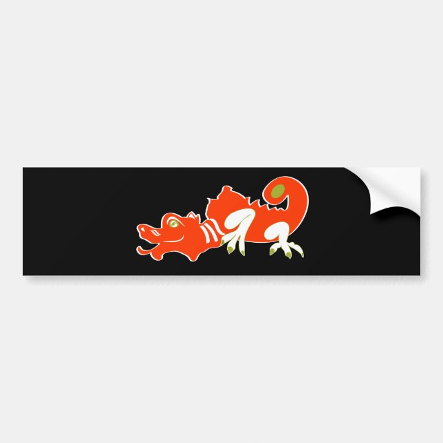 Adesivo Para Carro Dragão vermelho (Frente)