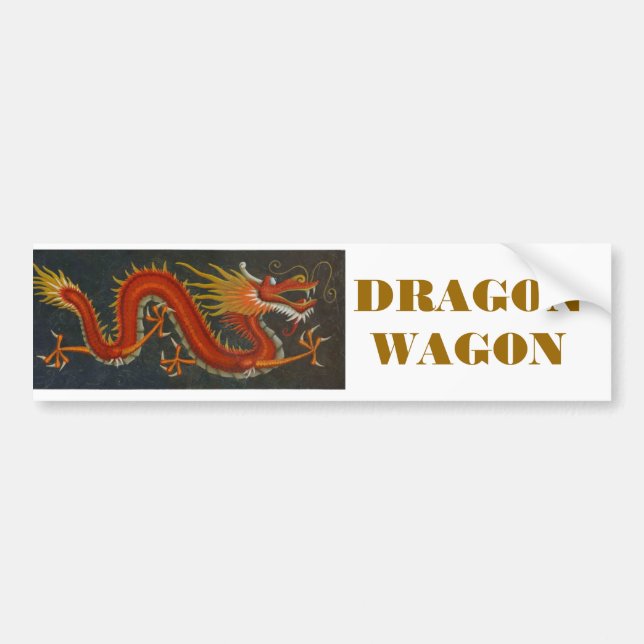 ADESIVO PARA CARRO DRAGÃO VERMELHO DOS DESENHOS ANIMADOS (Frente)