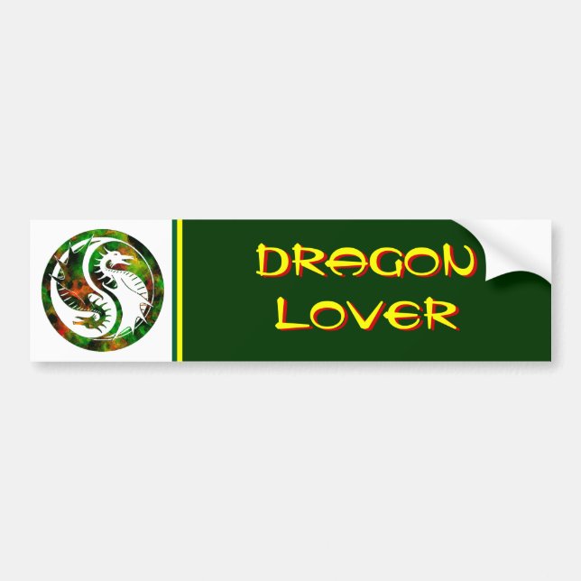 Adesivo Para Carro Dragão Yin Yang (Frente)