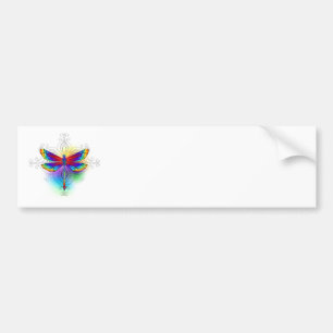 Adesivo Para Carro Dragonfly Poligonal