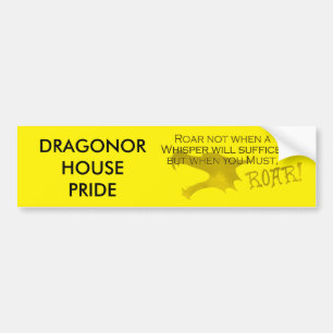 Adesivo Para Carro Dragonista House Pride Bumpersticker Com Motto