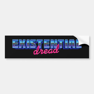 Adesivo Para Carro Dread Existencial mas Vibing
