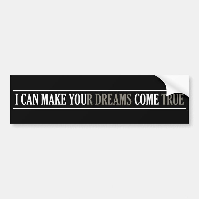 Adesivo Para Carro Dream Maker para-choque (Frente)