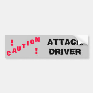 Adesivo Para Carro Driver de Ataque de Cuidado