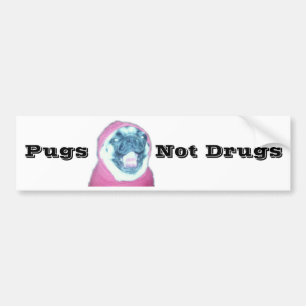 Adesivo Para Carro Drogas dos Pugs não