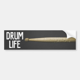 Adesivo Para Carro Drum Life Drumstick Percussionista Drummer Musico