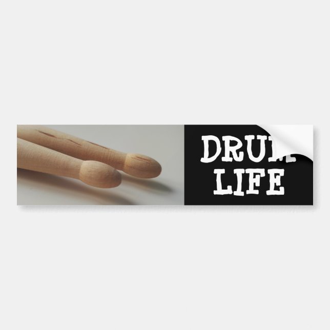 Adesivo Para Carro Drummer Life Drumsticks Legal (Frente)