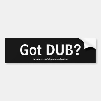 Adesivo Para Carro DUB obtido?