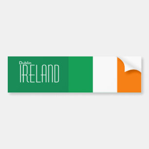Adesivo Para Carro Dublin, Irlanda Bumper Sticker