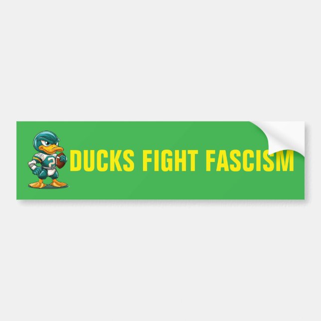ADESIVO PARA CARRO DUCKS FIGHT FASCISM (Frente)