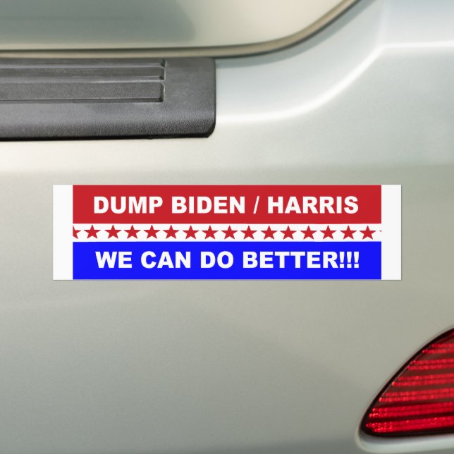 Adesivo Para Carro Dump Biden / Harris Podemos Fazer Melhor! (No carro)
